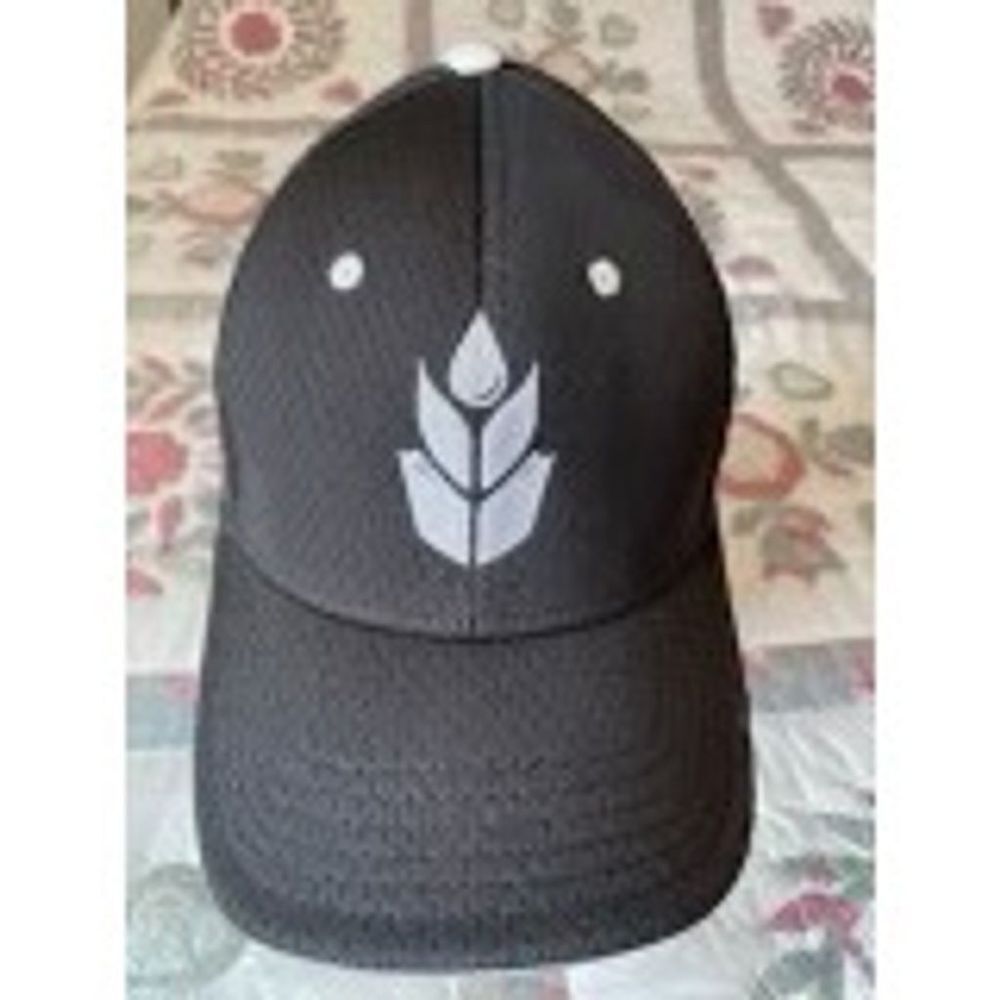 Otto Unisex Black Embroidered Strapback Baseball Cap Adjustable